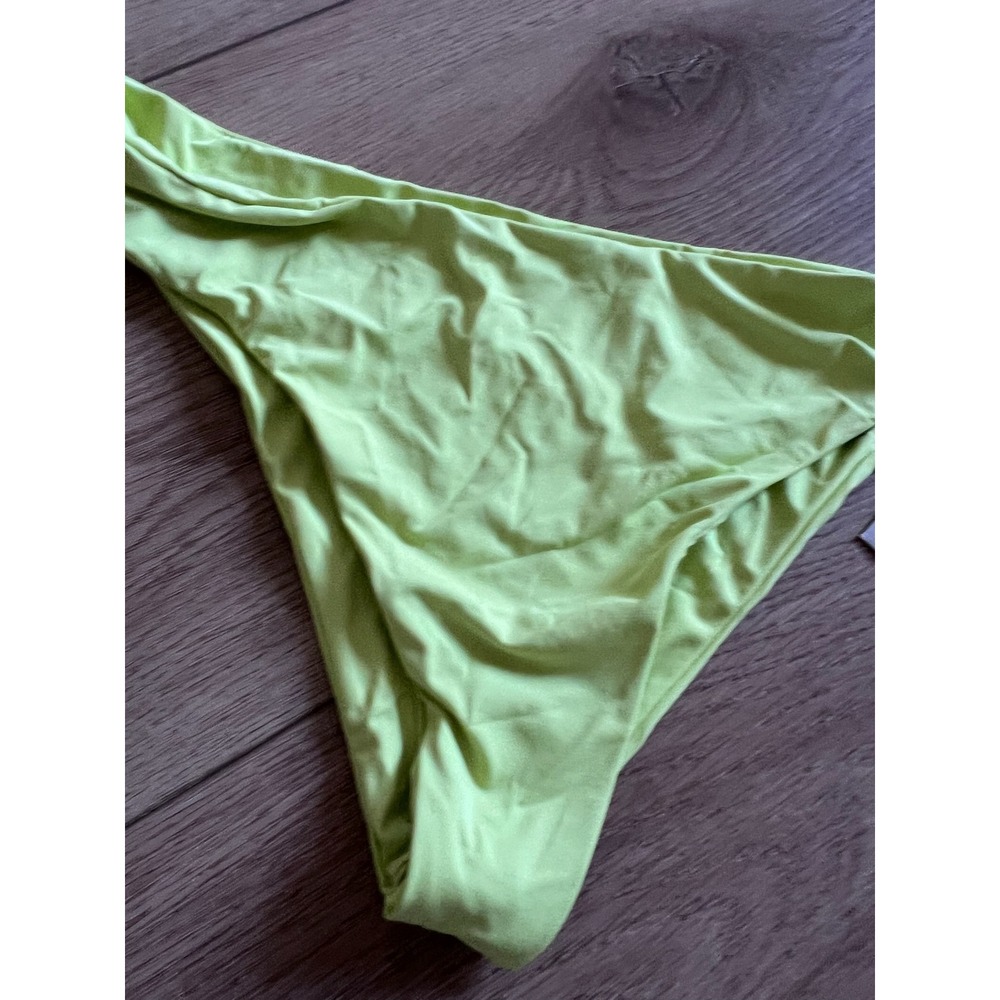 NWT TOAST SWIM Daiquiri Signature Low Rise Hipster Bikini Bottoms Neon Lime XL - Picture 6 of 8